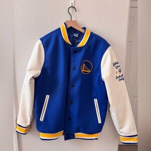 Golden State Warriors Varsity Jacket (NWT)